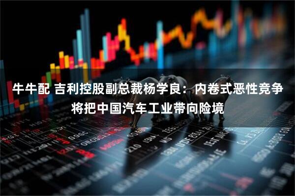 牛牛配 吉利控股副总裁杨学良：内卷式恶性竞争将把中国汽车工业带向险境