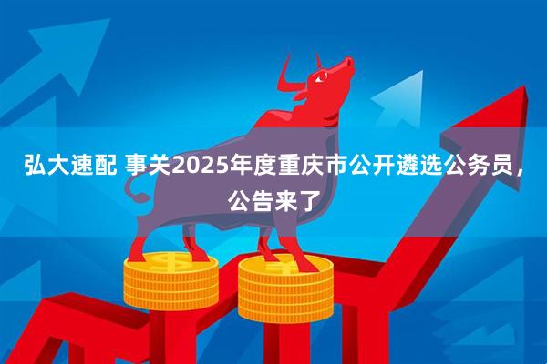 弘大速配 事关2025年度重庆市公开遴选公务员，公告来了